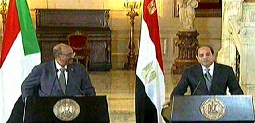 بيان الرئيس السيسي حول مباحثاته مع رئيس السودان عمر البشير 19-10-2014