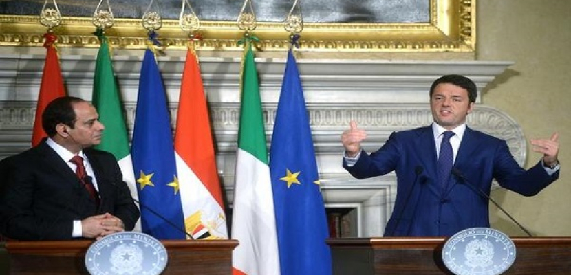 الرئاسة : المسؤولون الإيطاليون يؤكدون حشد المساندة الأوروبية لمصر