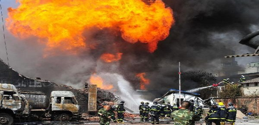 ارتفاع عدد ضحايا انفجار بمصنع للغاز وسط الصين إلى 10 قتلى و19 مصاباً
