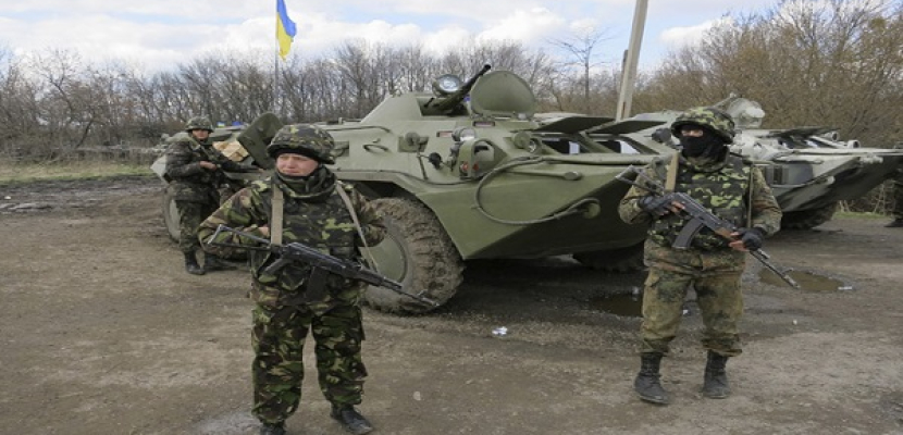 مقتل خمسة جنود أوكرانيين بانفجار لغم فى منطقة شرق أوكرانيا