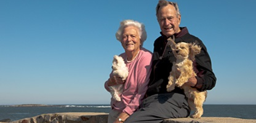 أطول زواج رئاسي في التاريخ الأمريكي.. بوش الأب وباربرا يحتفلان بعيد زواجهما السبعين