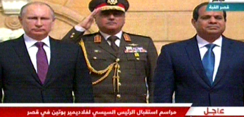 السيسي وبوتين يشهدان توقيع عدد من الاتفاقيات على هامش القمة المصرية الروسية
