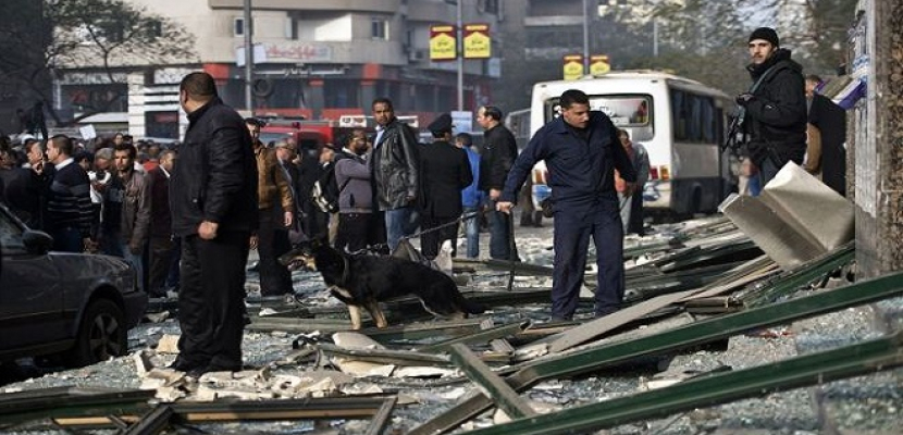 8 مصابين فى انفجار أمام مترو جامعة القاهرة