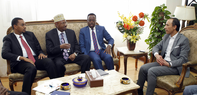 عصام الأمير يستقبل وزير الإعلام الصومالي