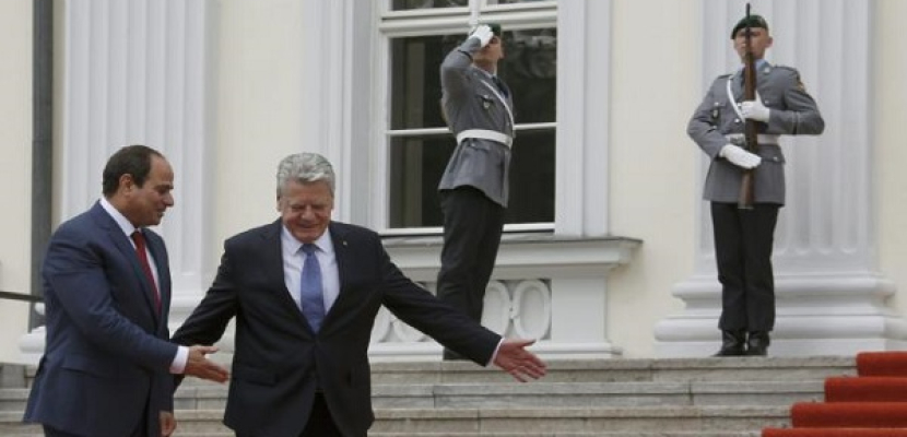الرئيس الألماني يستقبل الرئيس السيسي بقصر الرئاسة