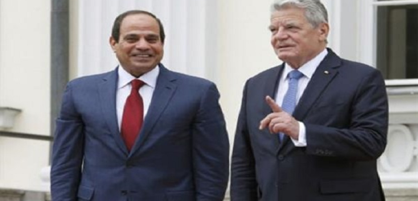 بدء القمة المصرية الألمانية بين الرئيس السيسي والرئيس الألماني