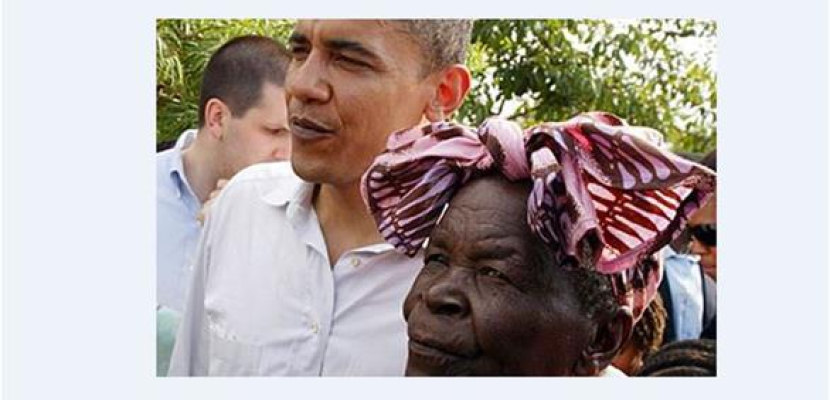 جدة أوباما تعرض تحضير الطعام له خلال زيارته إلى كينيا
