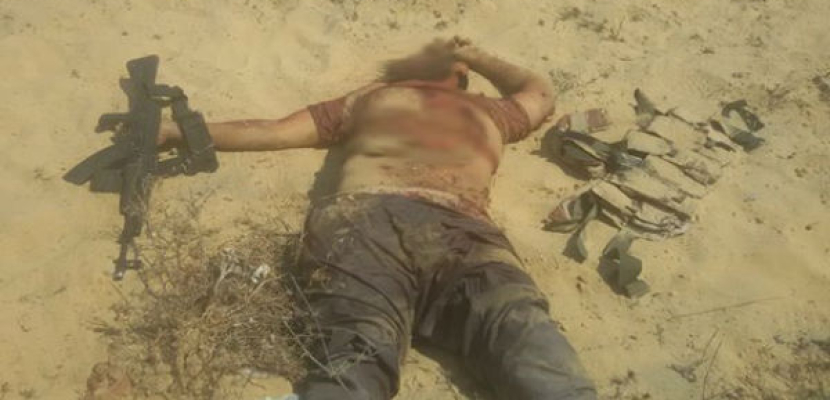 القوات المسلحة تقضى على أحد قيادات الإرهاب بالشيخ زويد