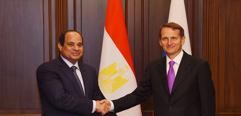 سفير مصر بموسكو: رئيس مجلس الدوما الروسي أصر على لقاء الرئيس السيسى رغم الاجازة