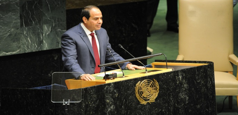 السيسي يشارك في الجمعية العامة للأمم المتحدة برصيد كبير من الانجازات واقتحام المشكلات