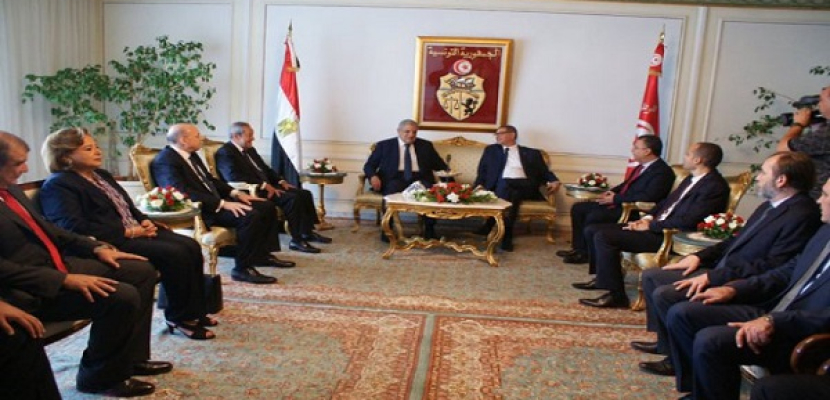 محلب والحبيب يشهدان توقيع 16 اتفاقية بين مصر وتونس