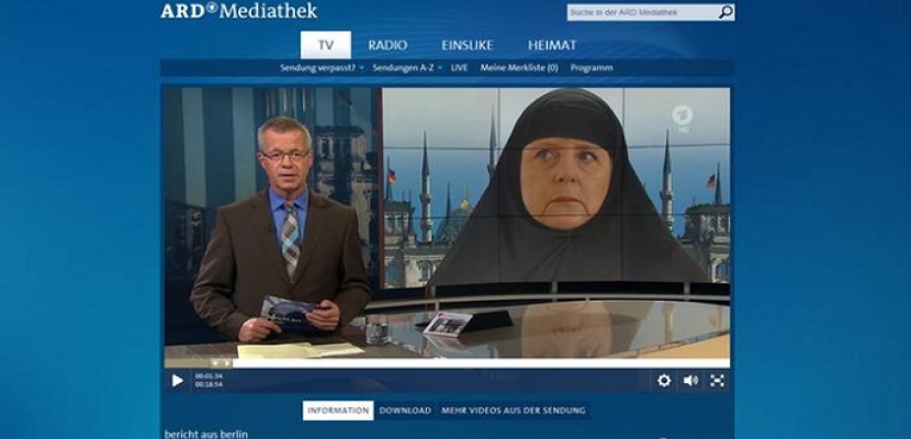 “حجاب” أنجيلا ميركل يثير جدلاً في ألمانيا