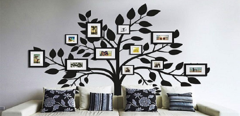 أفكار ديكور مبتكرة لرسم “شجرة العيلة” على جدران منزلك