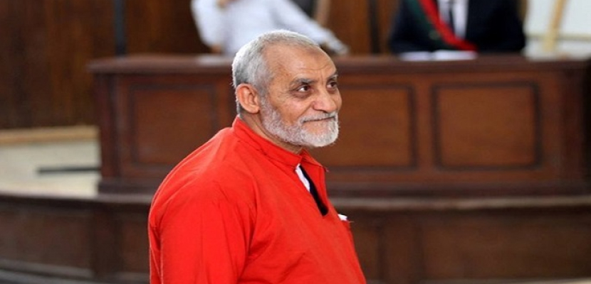 السجن المؤبد لـ” محمد بديع” و64 آخرين فى قضية “أحداث العدوة”