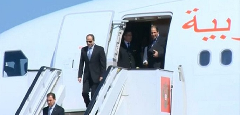 الرئيس السيسي يصل بوخارست فى مستهل زيارته لرومانيا ثانى محطات جولته الاوروبية بعد بيلاروسيا