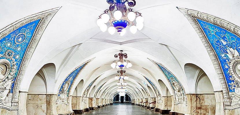 شاهد روعة البناء و جمال المعمار بمحطة مترو موسكو