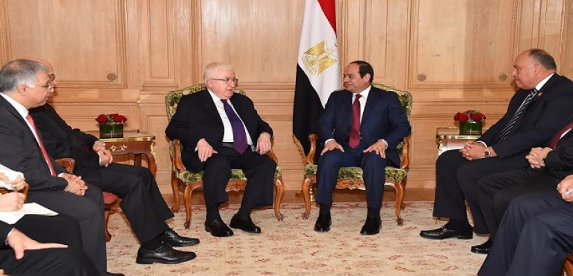 السيسي يؤكد التزام مصر بتقديم كافة أشكال الدعم والمساندة للحكومة العراقية