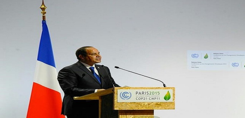 الرئيس السيسي يطالب المجمتع الدولي بدعم المبادرة الأفريقية للطاقة المتجددة