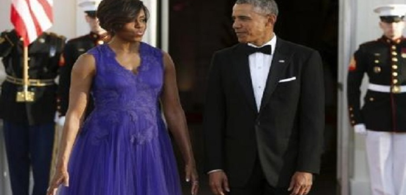 الرئيس الأمريكي وزوجته يقلصان تبرعاتهما لعام 2015 بسبب تراجع الدخل