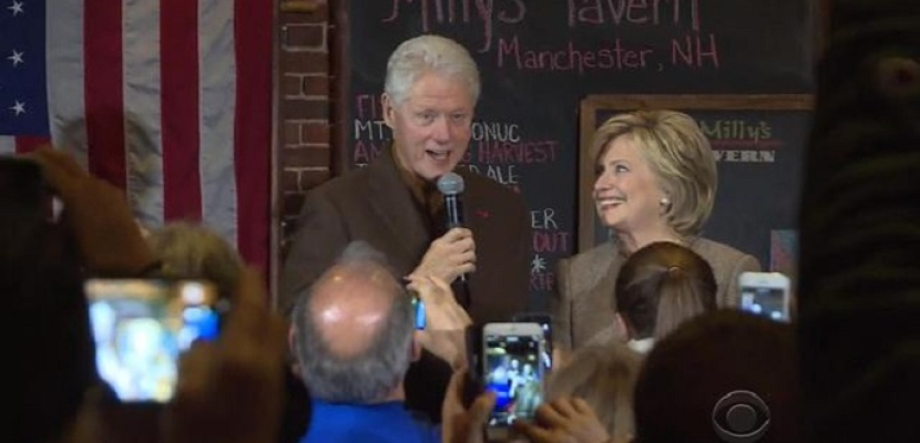 بيل كلينتون يشارك في حملة انتخاب زوجته كأول رئيسة أمريكية