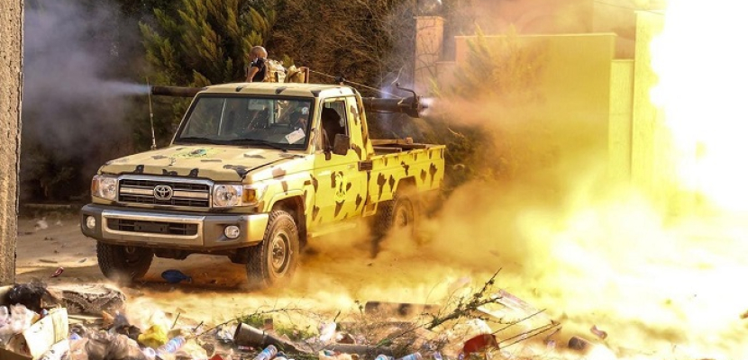 قصف للجيش الليبى على مواقع للقاعدة وداعش ببنغازى