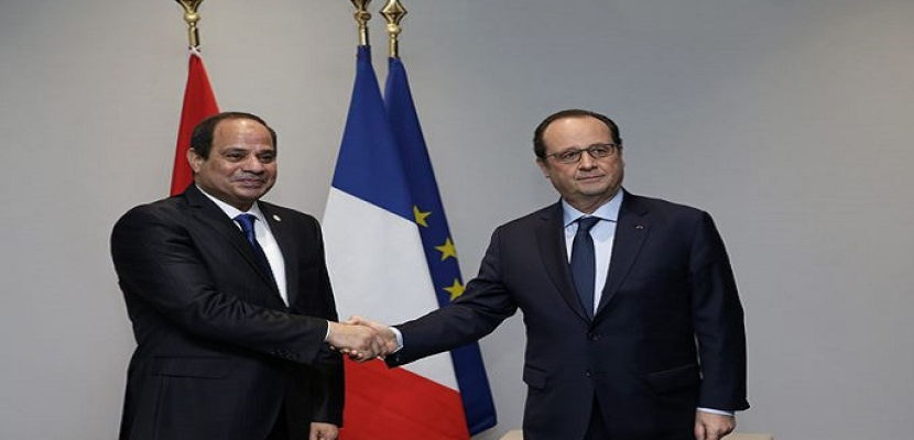 السيسي وأولاند يشهدان افتتاح المنتدى الاقتصادي المصري الفرنسي