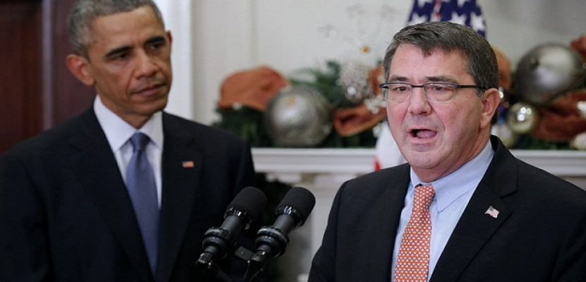 أوباما يبحث مع وزير الدفاع كارتر تهديد داعش