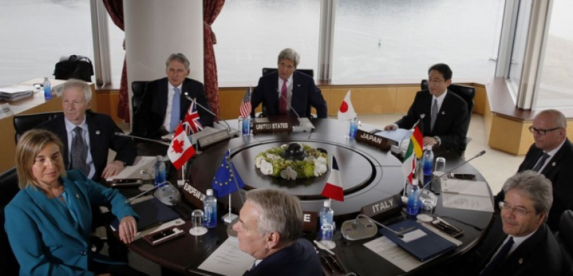 كيري: مجموعة السبع تتفق على مواصلة مواجهة داعش وهزيمته