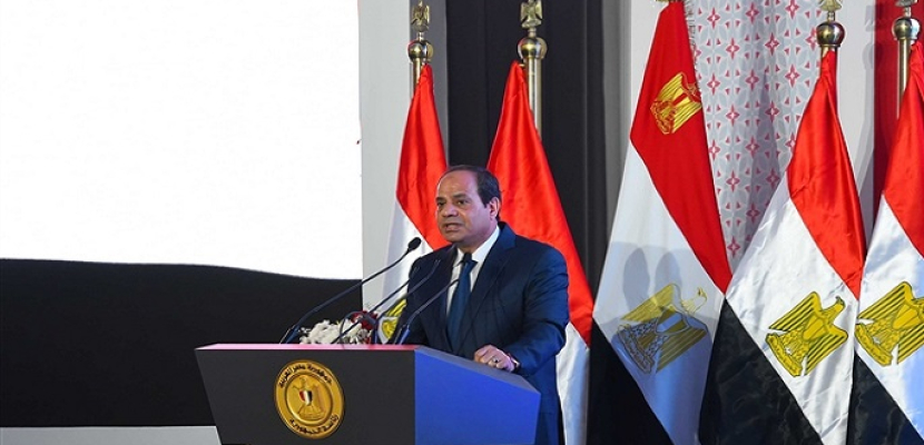 السيسي خلال افتتاحه مشروع  الأسمرات بالمقطم :لا نقبل الإساءة لسيدات مصر