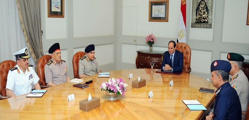 الرئيس السيسى يبحث سير العمليات العسكرية للقضاء على الارهاب فى سيناء