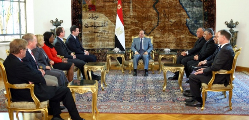 الرئاسة: وفد الكونجرس يؤكد أهمية مساندة مصر في معركتها ضد الإرهاب