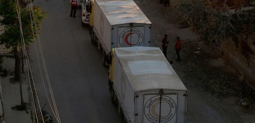 بدء توزيع مساعدات فرنسية في الغوطة الشرقية بسوريا
