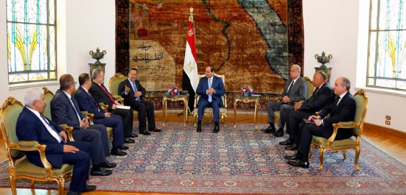 رئيس وزراء اليمن : مصر بقيادة السيسى تخوض عملاً كبيراً على المستوى العربى والدولى