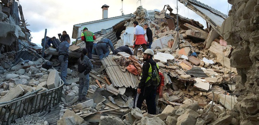 السيسى يُعرب عن خالص التعازى فى ضحايا الزلزال الذى ضرب إيطاليا