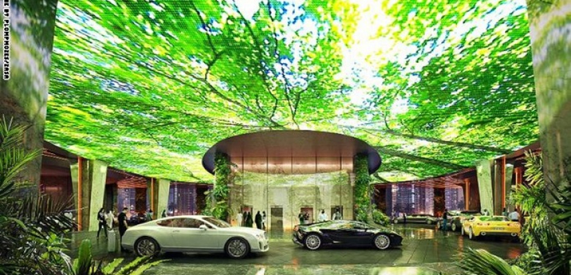 أول غابة استوائية في العالم داخل فندق في دبي