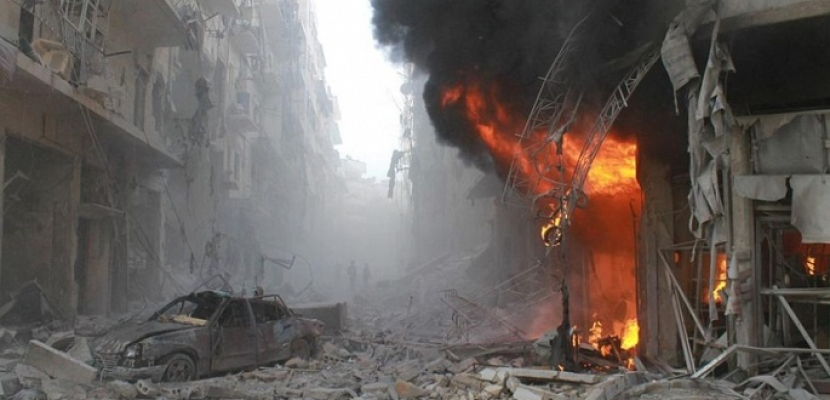 المرصد السوري: مقتل 35 شخصاً فى قصف جوي ومدفعي على حلب