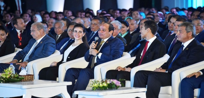 الرئيس السيسى يشارك فى جلسة تقييم المشاركة السياسية للشباب فى البرلمان