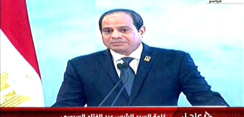 بالفيديو.. السيسي: مصر الجديدة دولة مستقلة صاحبة إرادة وتصنع أحلامها فقط بأيدى أبنائها