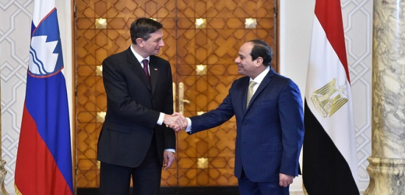 فى ثانى أيام زيارته لمصر .. رئيس سلوفينيا يلتقى إسماعيل ويشارك فى المنتدى المصرى السلوفينى