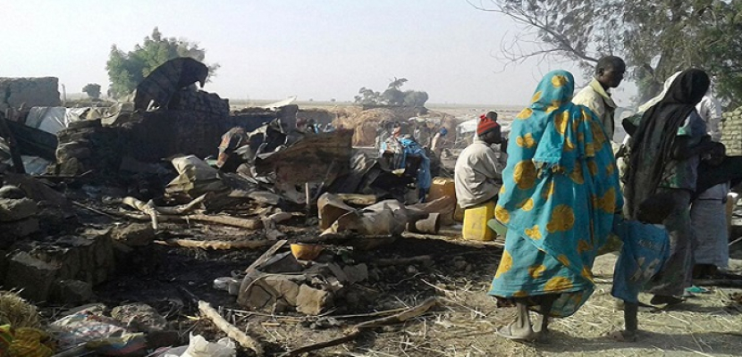 ارتفاع حصيلة قتلى قصف مخيم للنازحين فى نيجيريا إلى 90 شخصا