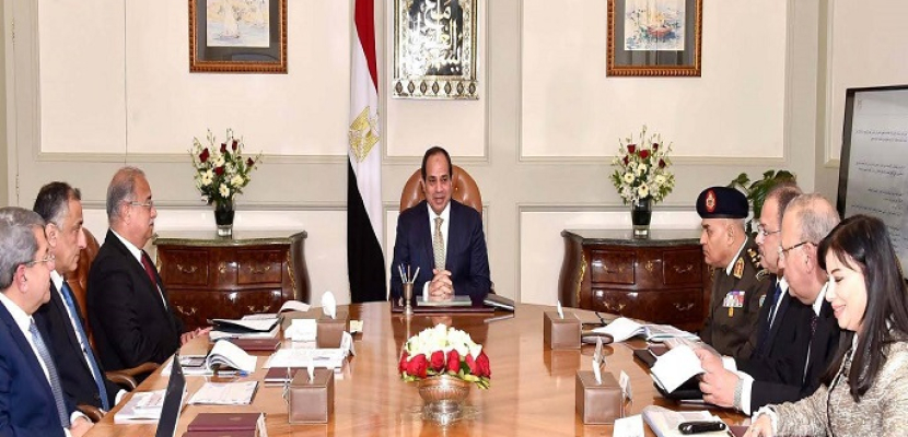 السيسى يؤكد ضرورة وضع تصور استراتيجى للاستثمار فى مصر