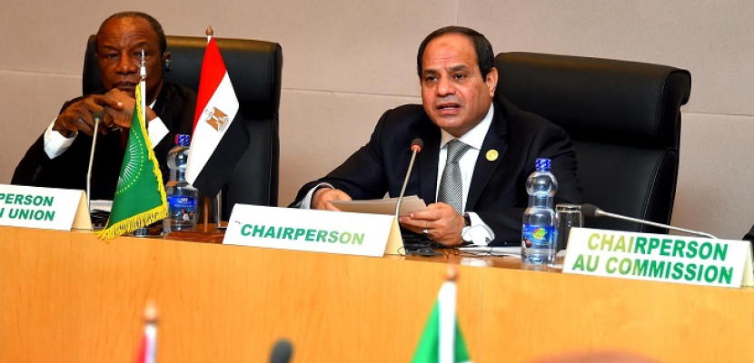 بالصور .. السيسى يترأس اجتماع لجنة المناخ ويعرض جهود مصر خلال رئاستها للجنة