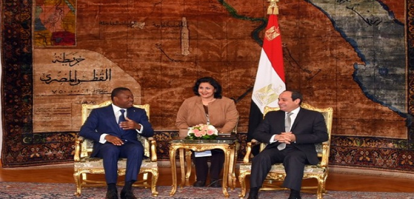 الرئيس السيسي يؤكد حرص مصر على تعزيز علاقات التعاون مع توجو في كافة المجالات