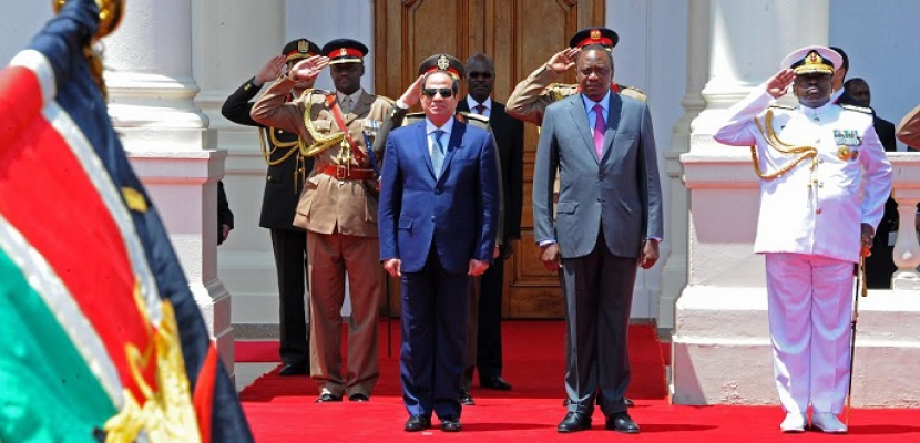 بالصور .. قمة السيسى – كينياتا تركز على تعزيز العلاقات الثنائية ومكافحة الإرهاب والقضايا الافريقية
