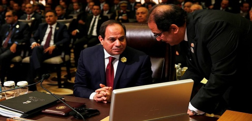 الرئيس السيسى يشارك فى الجلسة الافتتاحية للقمة العربية الـ 28 بالأردن