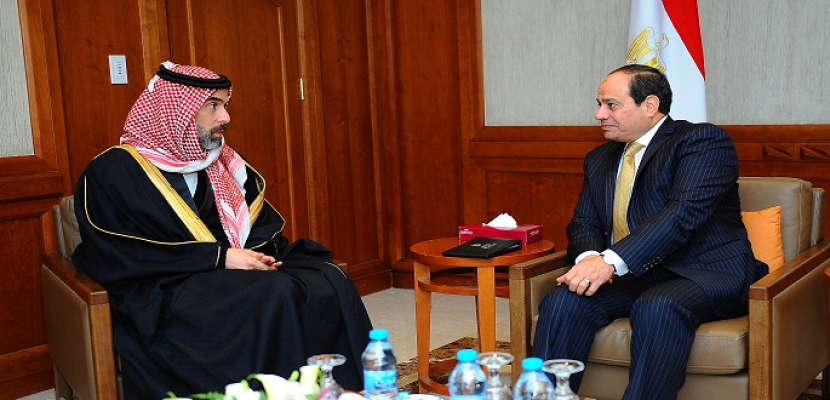 الرئيس السيسي يستقبل الأمير غازي مستشار العاهل الأردني
