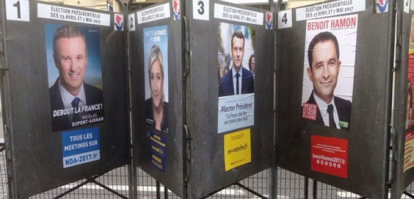 مرشحو الرئاسة الفرنسية يدلون باصواتهم في الجولة الاولى من الانتخابات