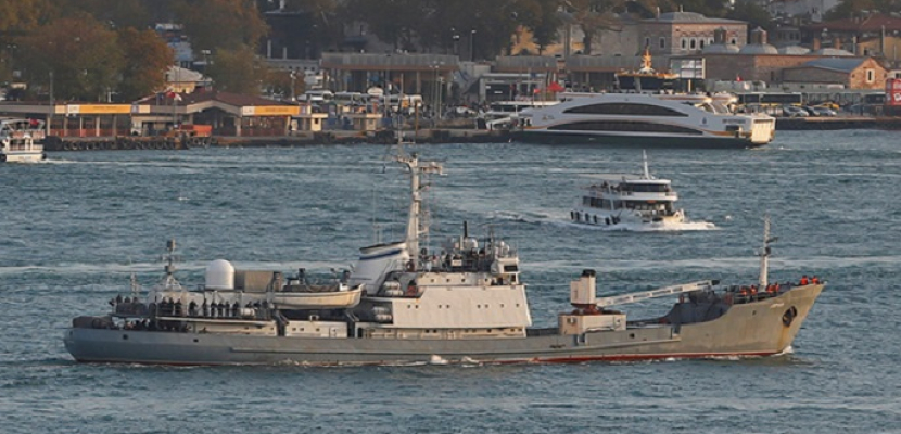 غرق سفينة للمخابرات الروسية قبالة الساحل التركي على البحر الأسود
