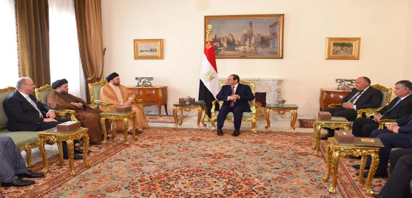 السيسي يؤكد دعم مصر لكافة الجهود العراقية لتحقيق مصالحة وطنية حقيقية