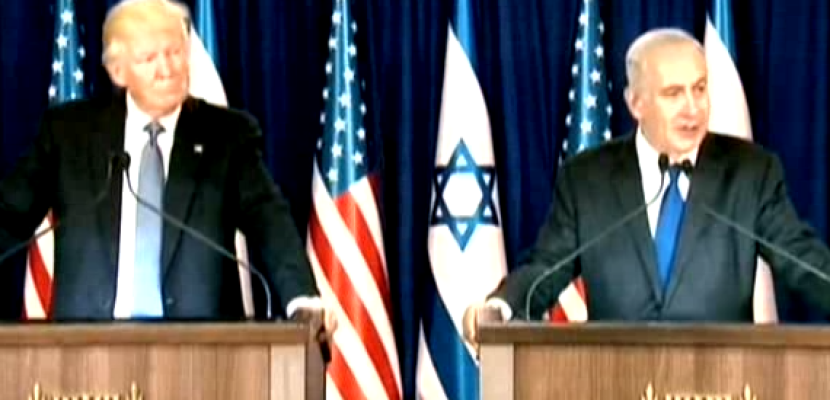 مؤتمر صحفي مشترك للرئيس الأمريكي ورئيس الوزراء الإسرائيلي 22-05-2017